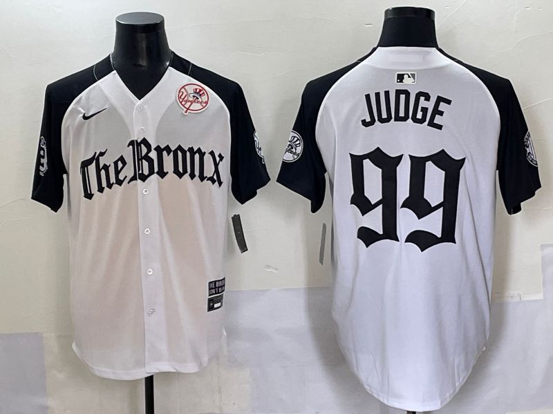 Men 2025 New York Yankees #99 Judge White black Five generations Joint Name Nike MLB Jersey style 57->new york yankees->MLB Jersey